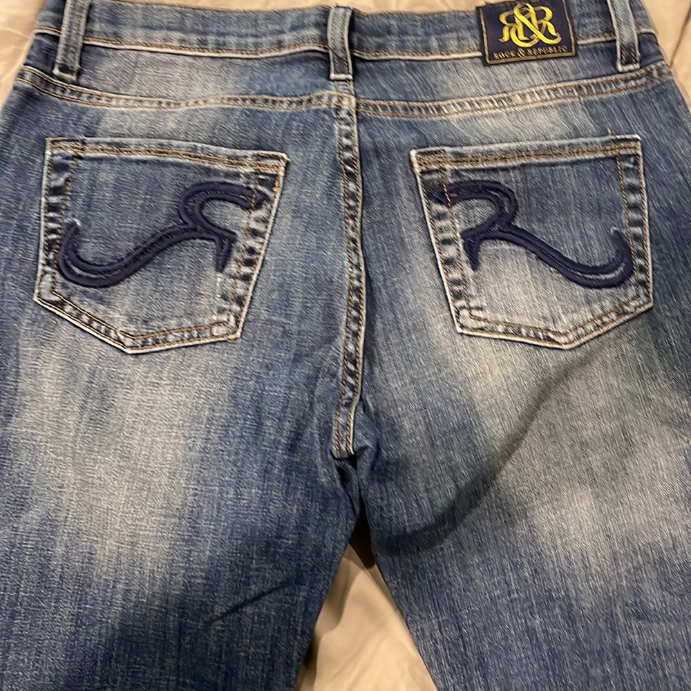 Denim blue jeans